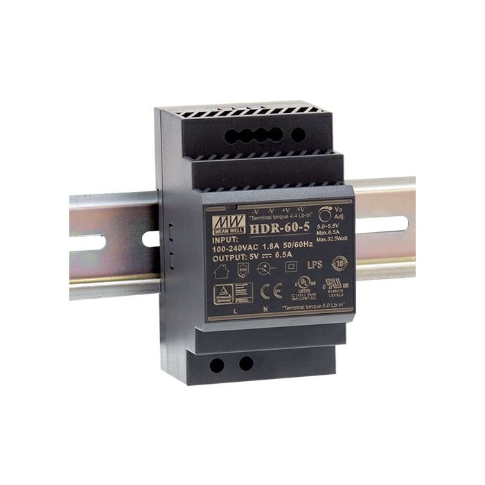 Mean Well HDR-60 Series DIN Rail Power Supply
