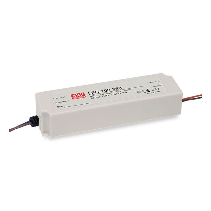 Mean Well LED Driver LPC-100-350 Series 350mA 100.1W