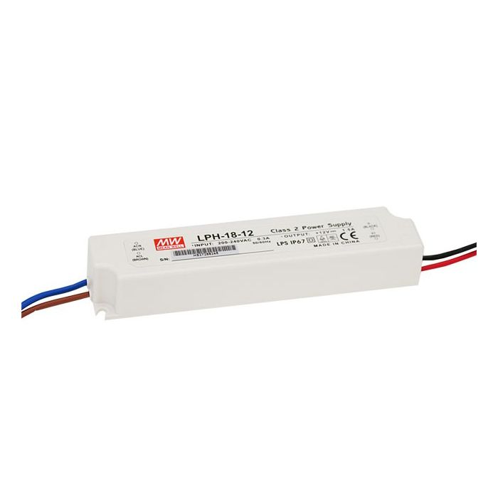 Mean Well LPH-18 Series IP67 Rated LED Driver 18W - 20W 12V – 36V